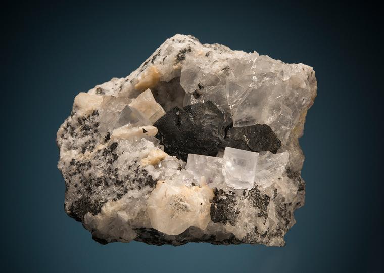 ANTIMONPEARCEITE on FLUORITE